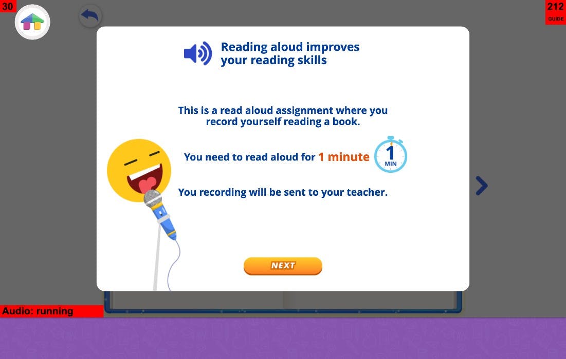 ABC Reading Eggspress Read Aloud Fluency Assignment
