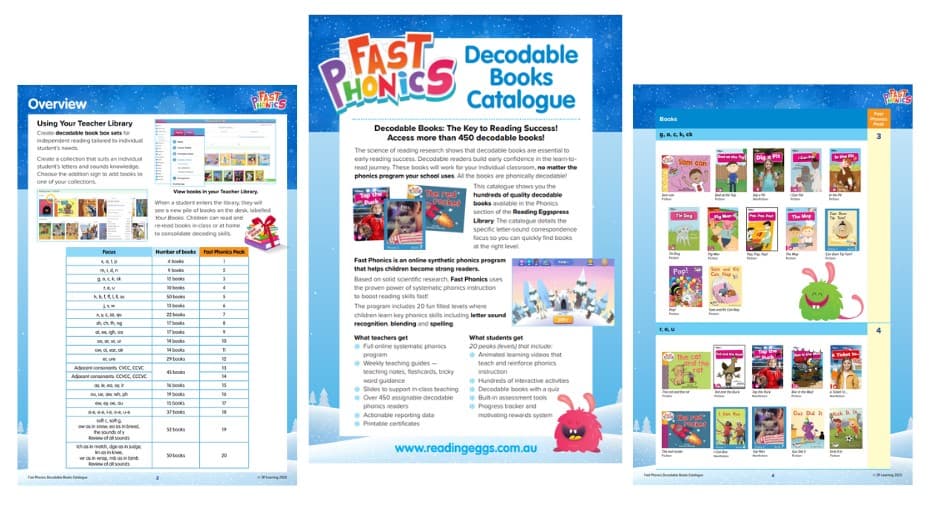 Fast Phonics Decodable Books Catalogue