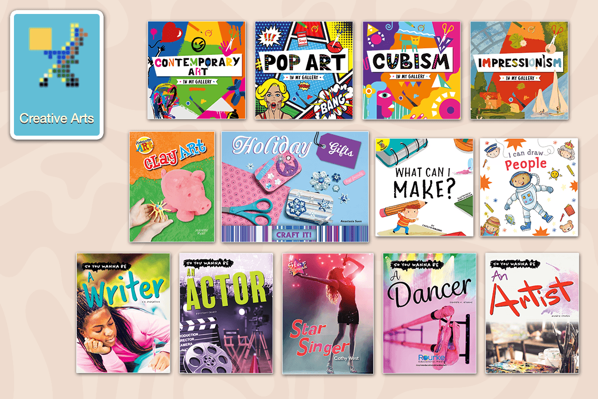 Examples of the Creative Arts nonfiction books for kids in the ABC Reading Eggs Library