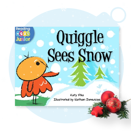 'Quiggle Sees Snow' Book in the Reading Eggs Library