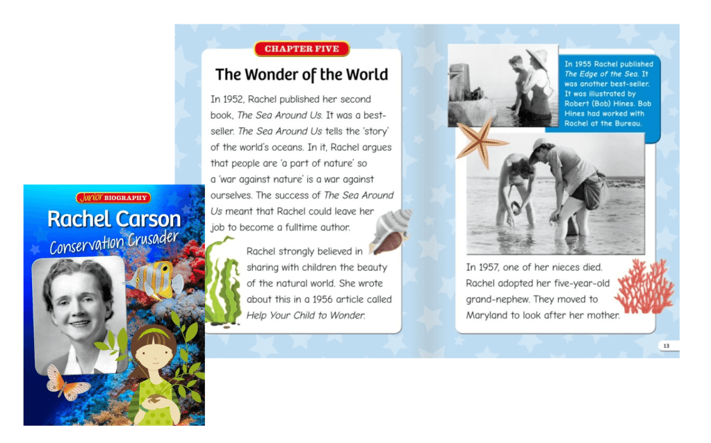 Ocean books for kids about marine conservation - Rachel Carson