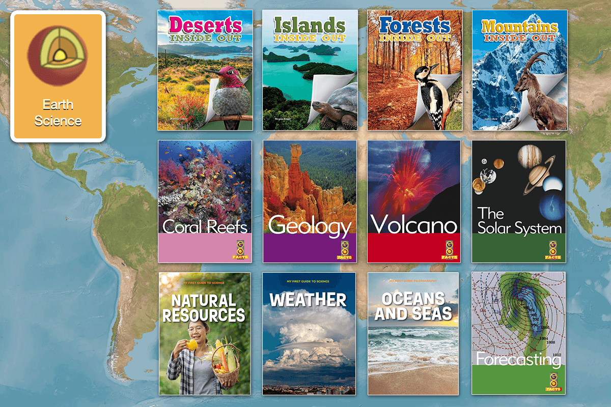 Examples of the Earth Science nonfiction books for kids in the ABC Reading Eggs Library
