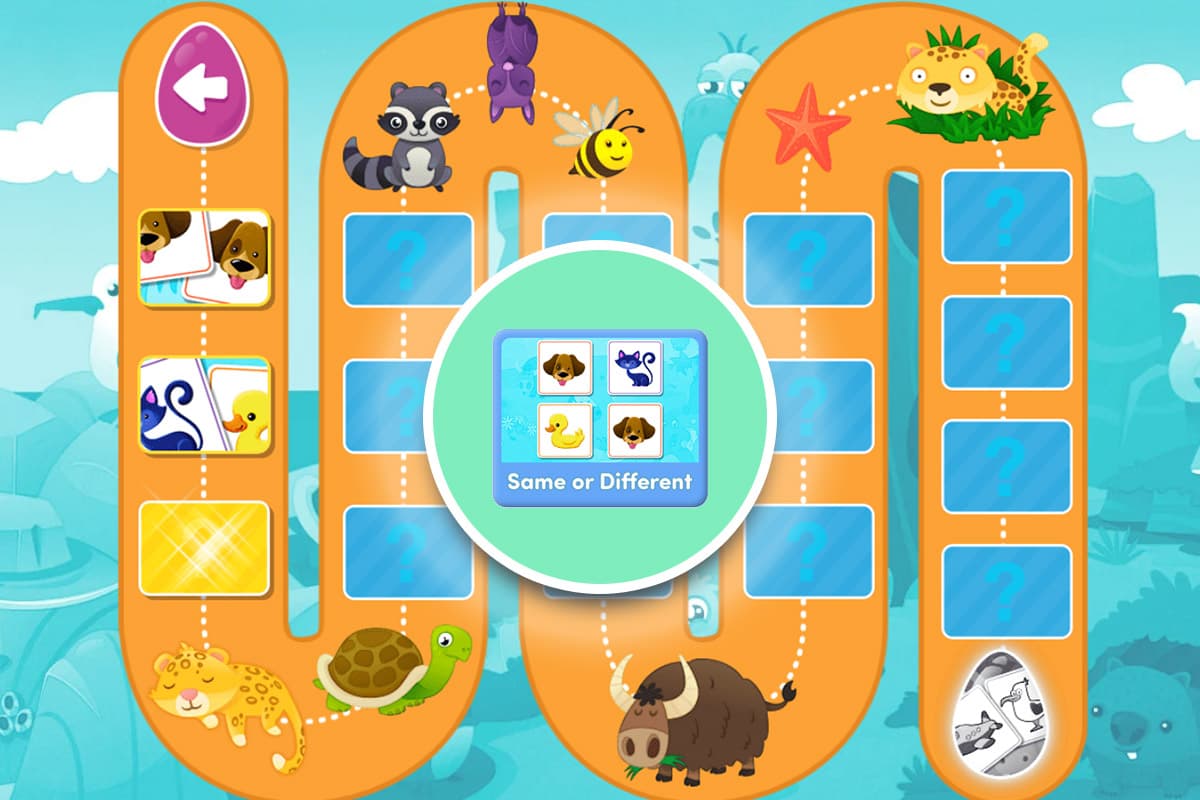 Same or Different is another type of toddler matching game.