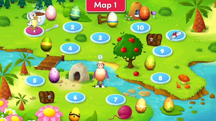 A learning map in ABC Reading Eggs