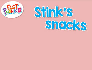 Stink’s snacks decodable book