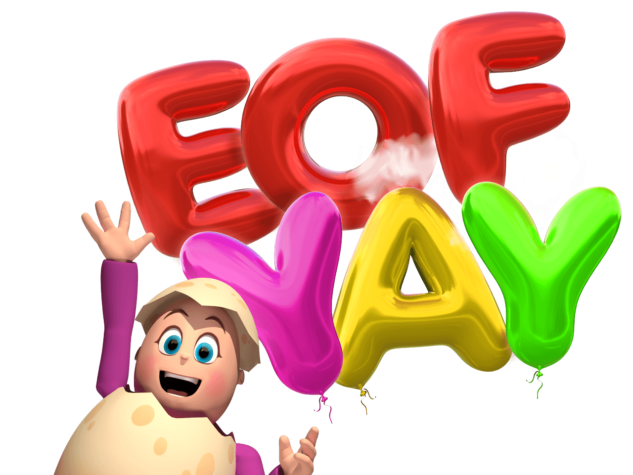 reggie with eofyay balloon