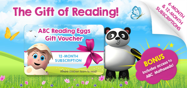 ABC reading eggs gift voucher subscription