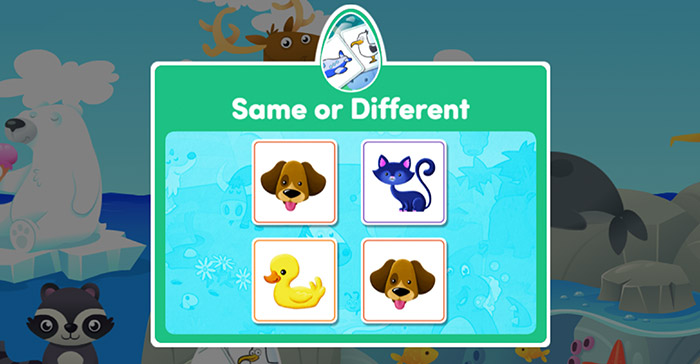 Screenshot of the new Same or Different Activity