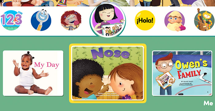 Some of the books from the new Me series for toddlers
