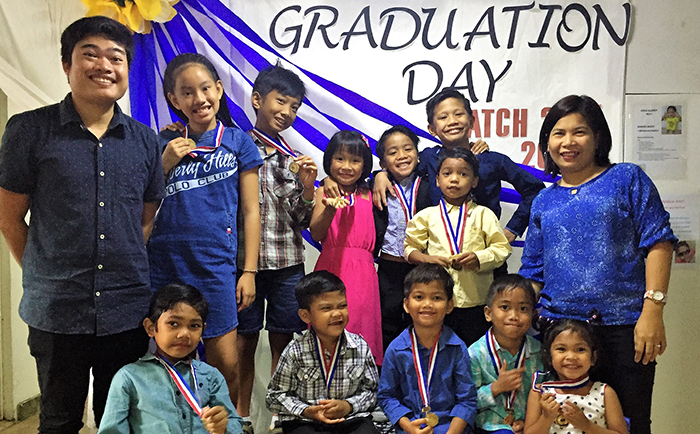 Students from Safe Haven Manila on Graduation Day