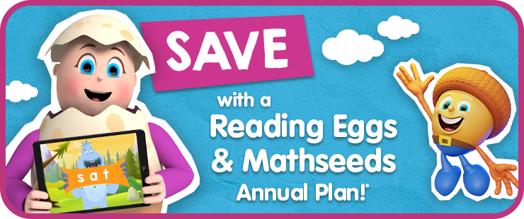 ABC Reading Eggs and ABC Mathseeds annual plan