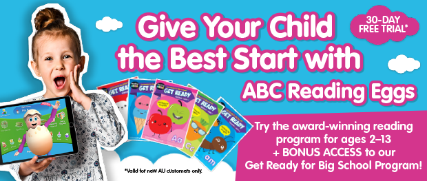 Try our award‑winning reading program for 30 days FREE plus enjoy BONUS ACCESS to our Get Ready for Big School Program.