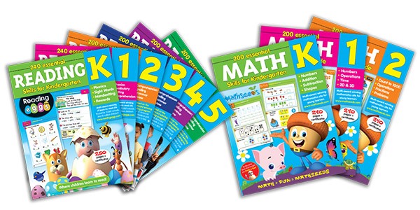 reading and math cover spreads